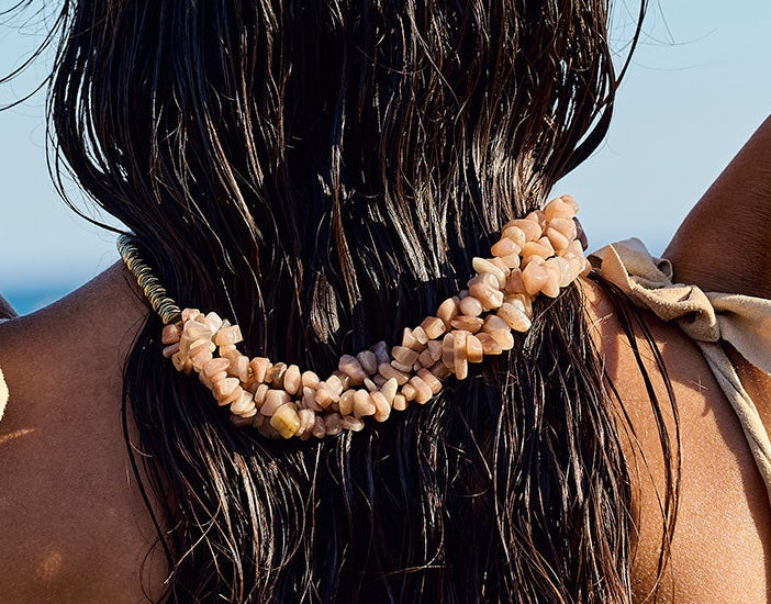 #4 Collier aventurine et doré