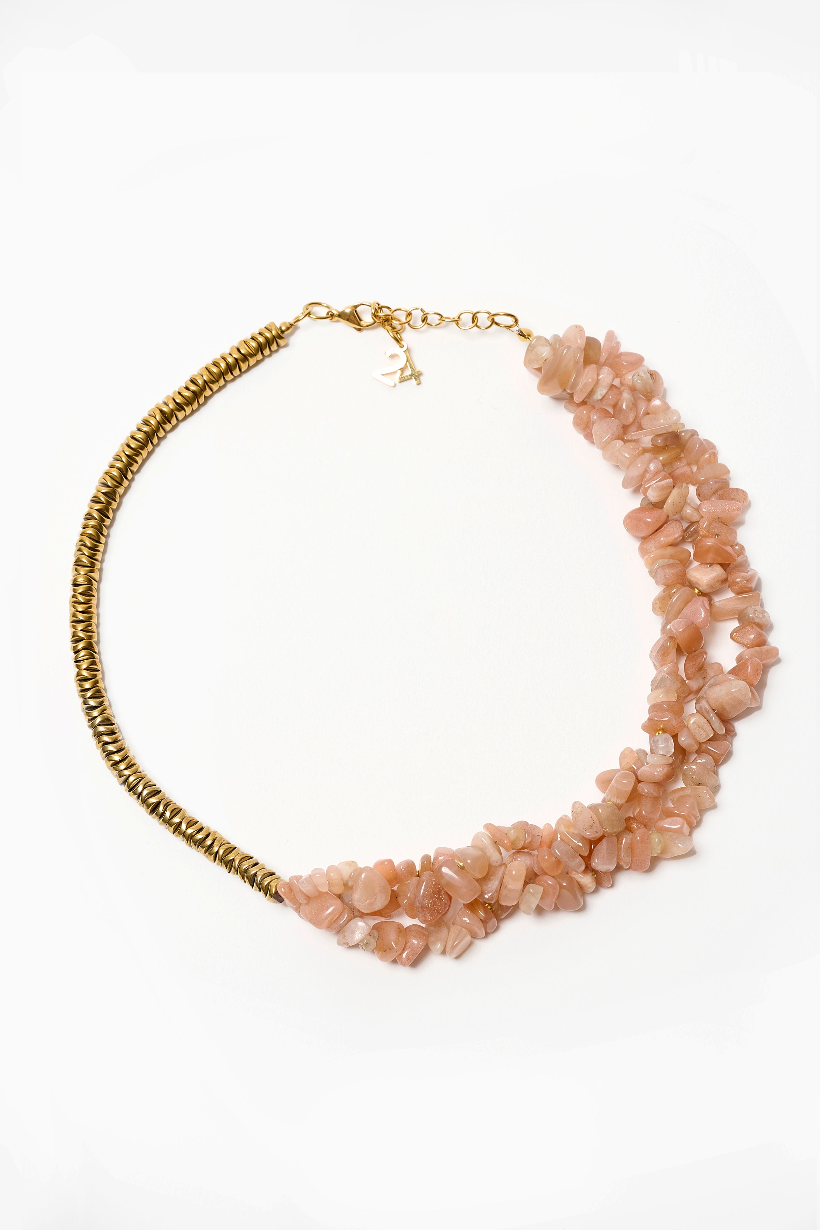 #4 Collier aventurine et doré