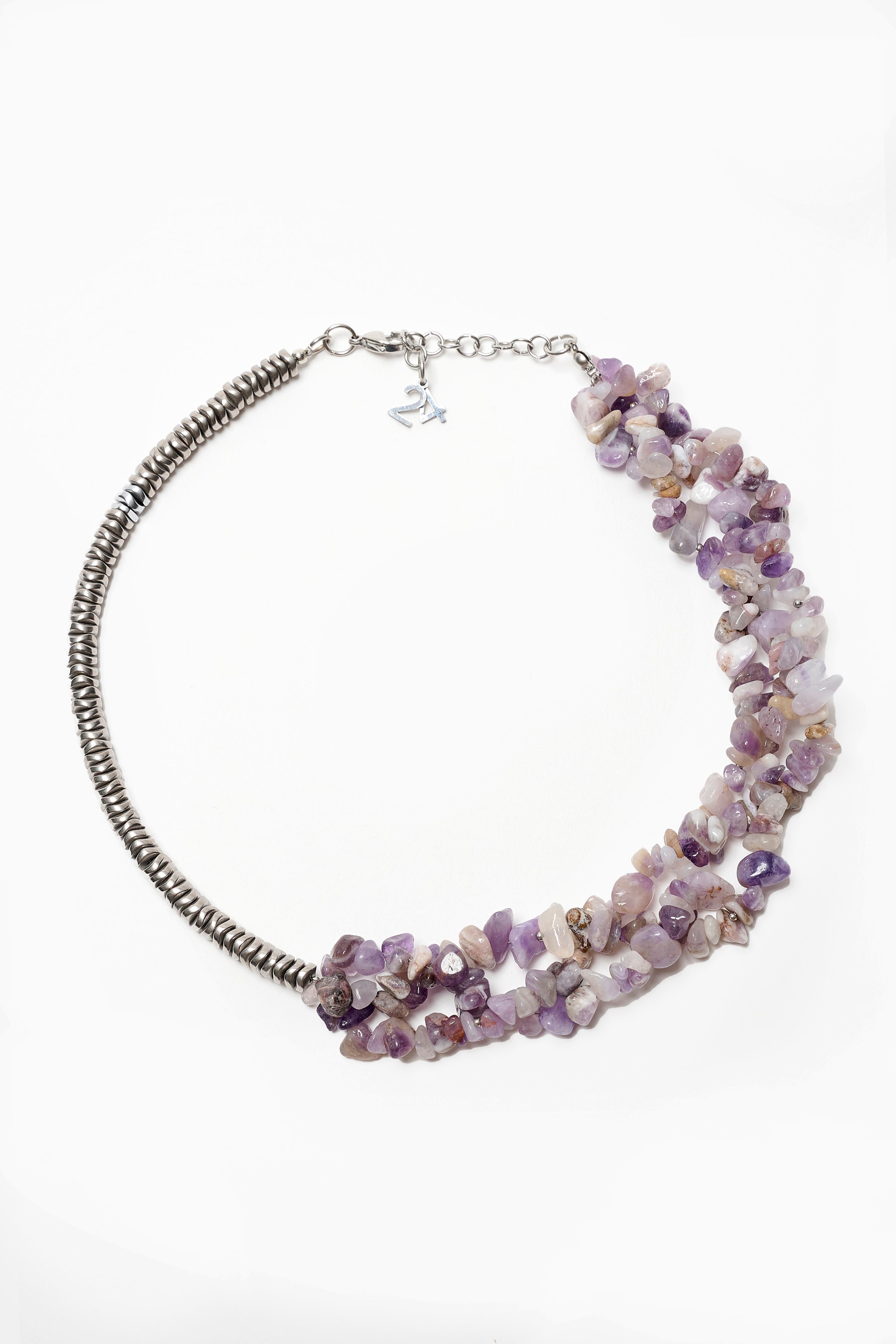 #14 Collier améthyste et argent
