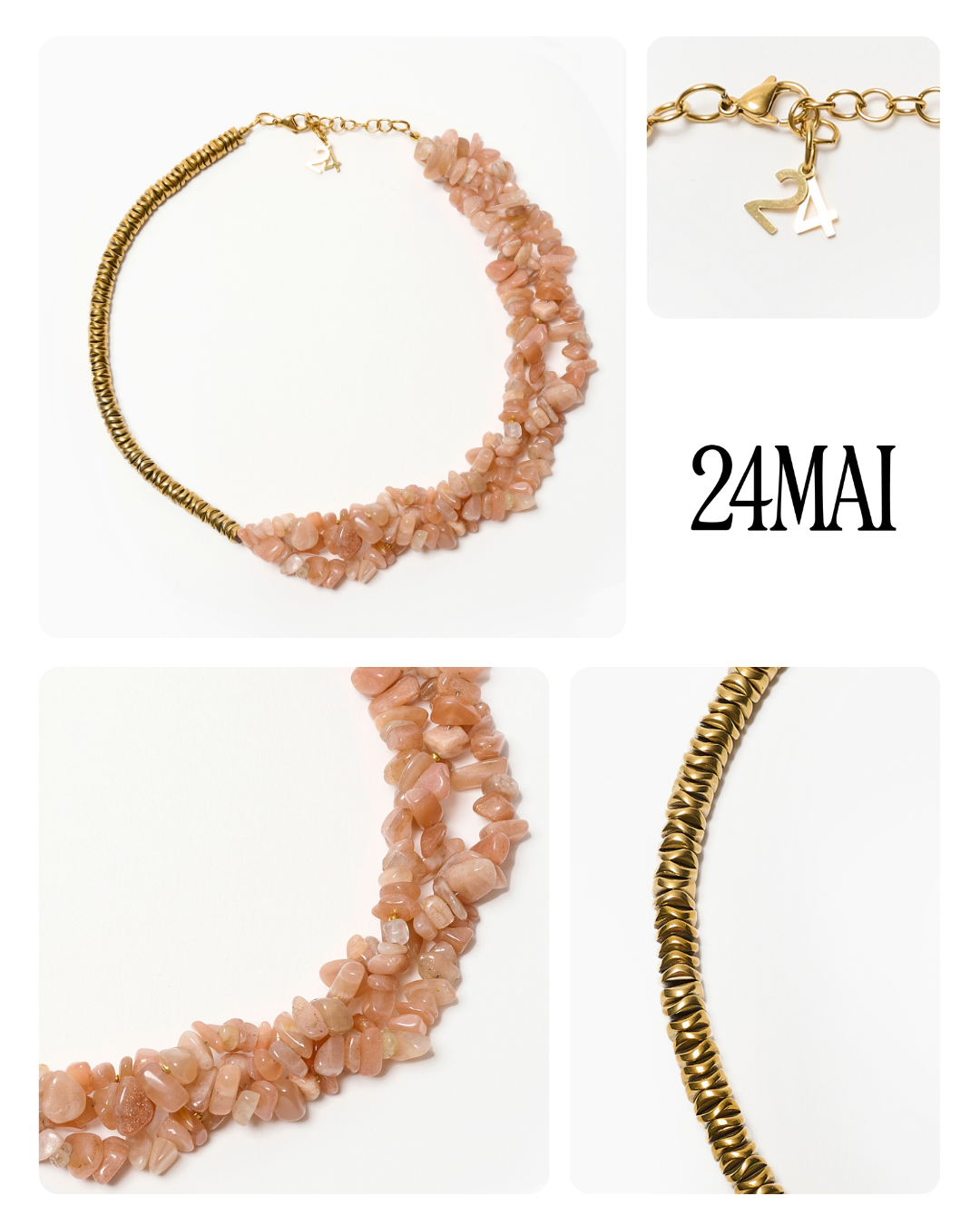 #4 Collier aventurine et doré